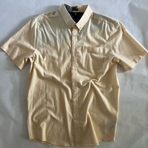 Volcom Short Sleeve Button Down - salmon - Large